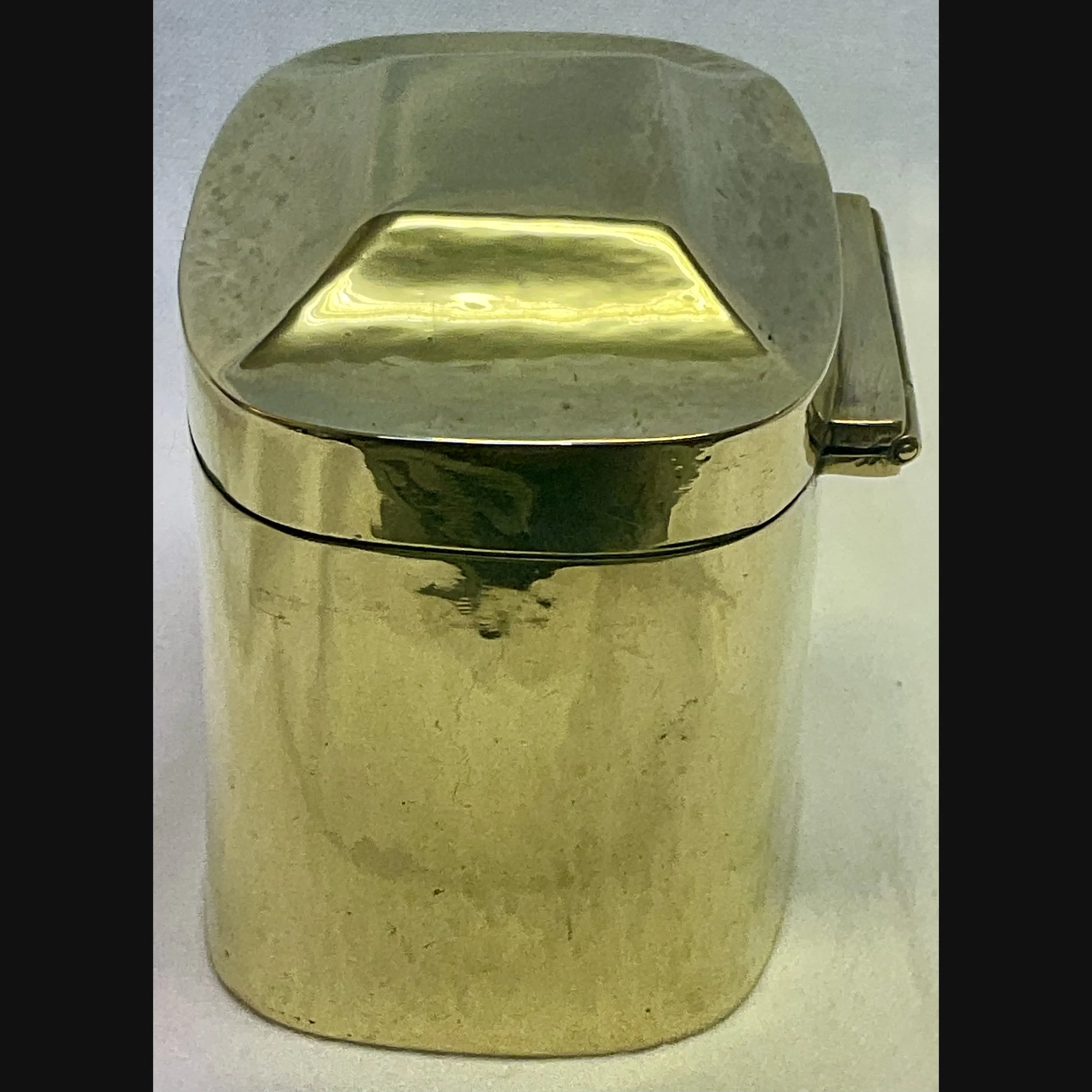 keswick school of industrial art ksia arts and crafts brass tea caddy c1900