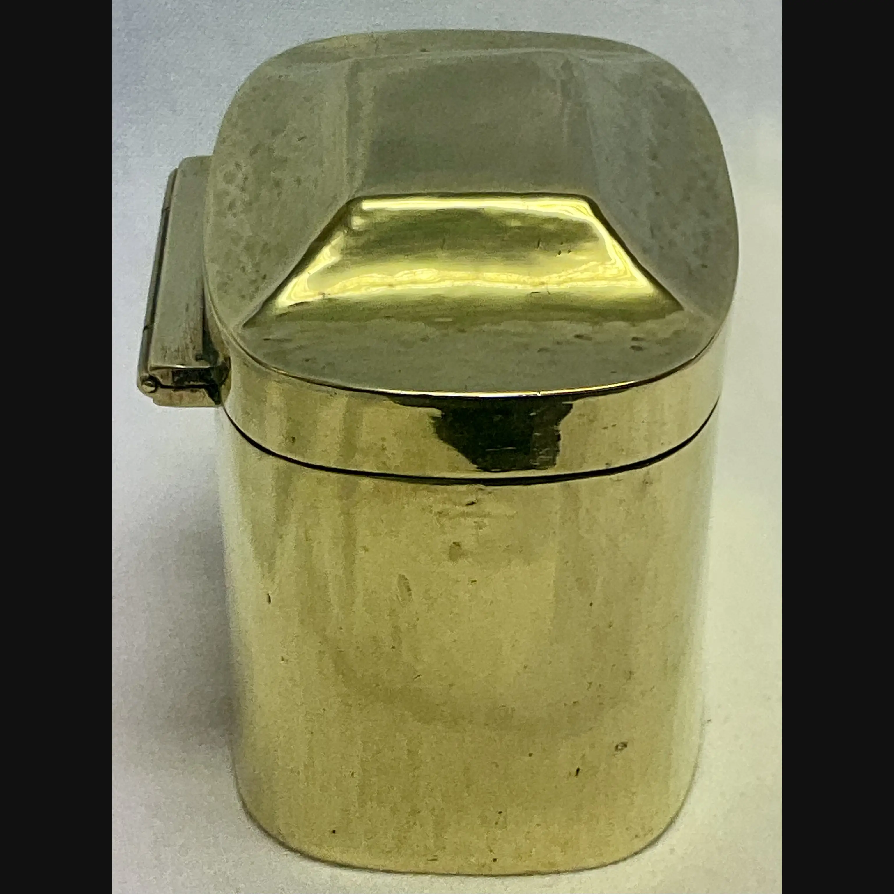 keswick school of industrial art ksia arts and crafts brass tea caddy c1900