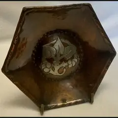 arts and crafts hugh wallis mixed metal pin tray