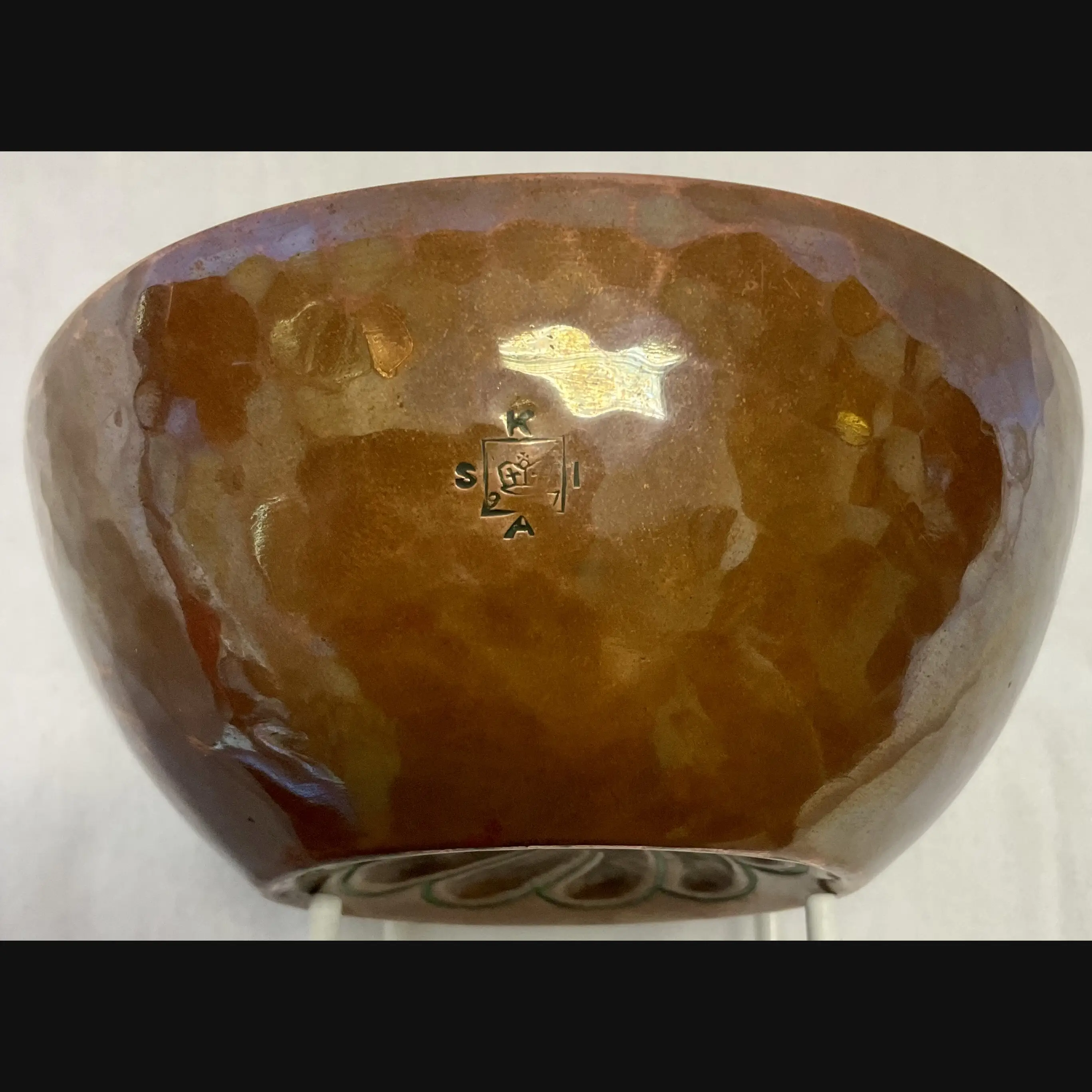 keswick school of industrial art ksia arts and crafts small flower bowl with diamond jubilee mark 1897 only
