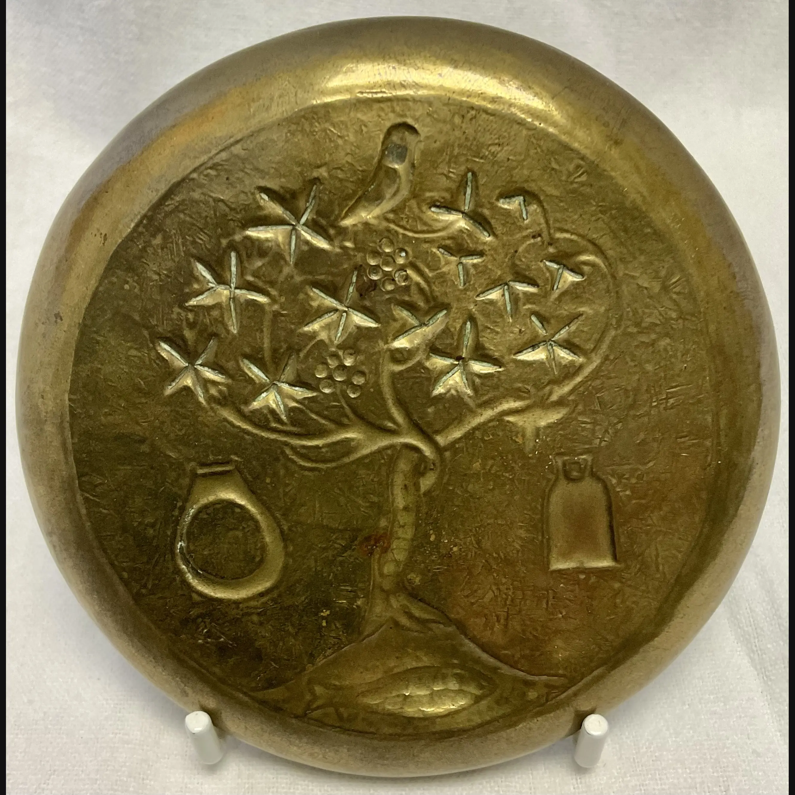 keswick school of industrial art ksia arts and crafts pin tray with the st kentigern crest