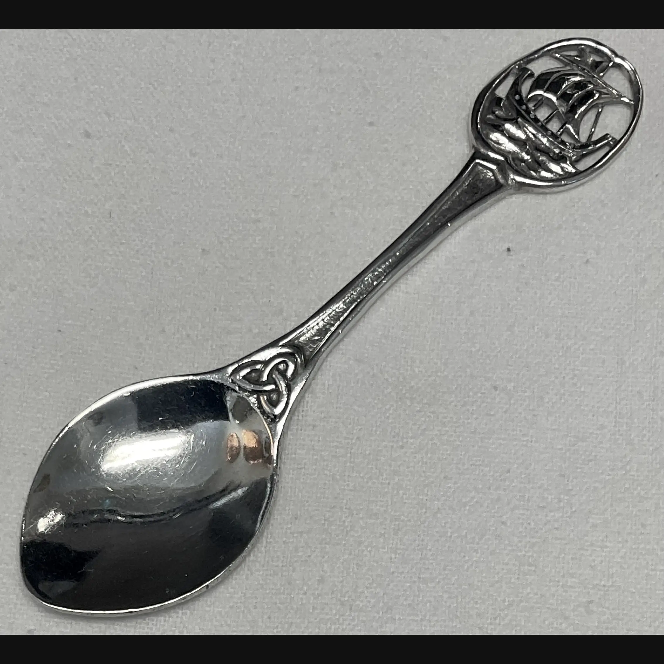 alexander ritchie iona celtic art scottish arts and crafts birkin topped silver spoon