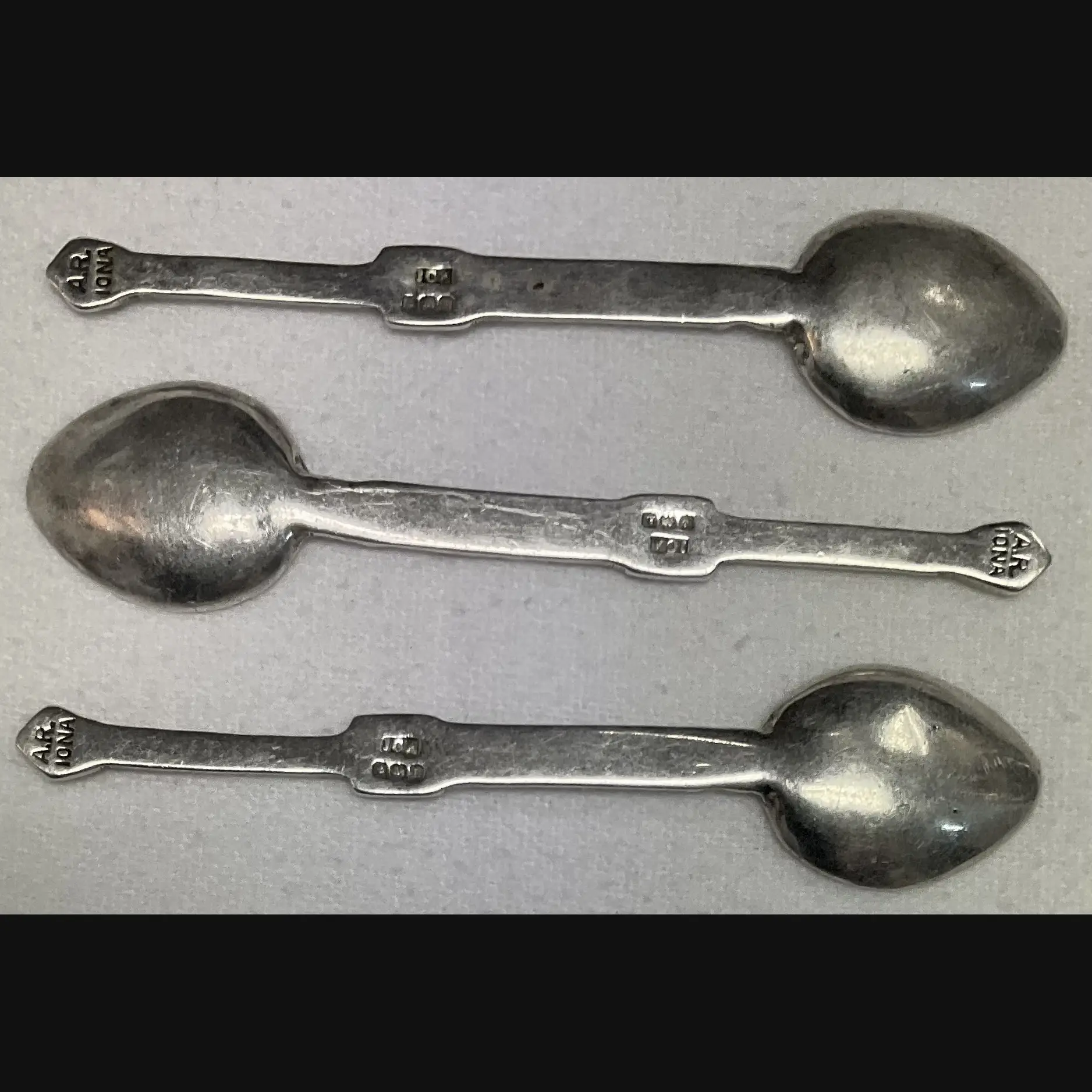 alexander richie iona celtic art scottish arts and crafts silver demi tasse spoons