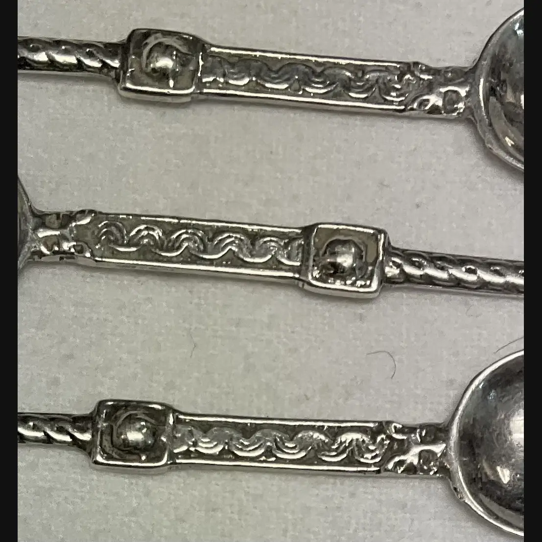 alexander richie iona celtic art scottish arts and crafts silver demi tasse spoons