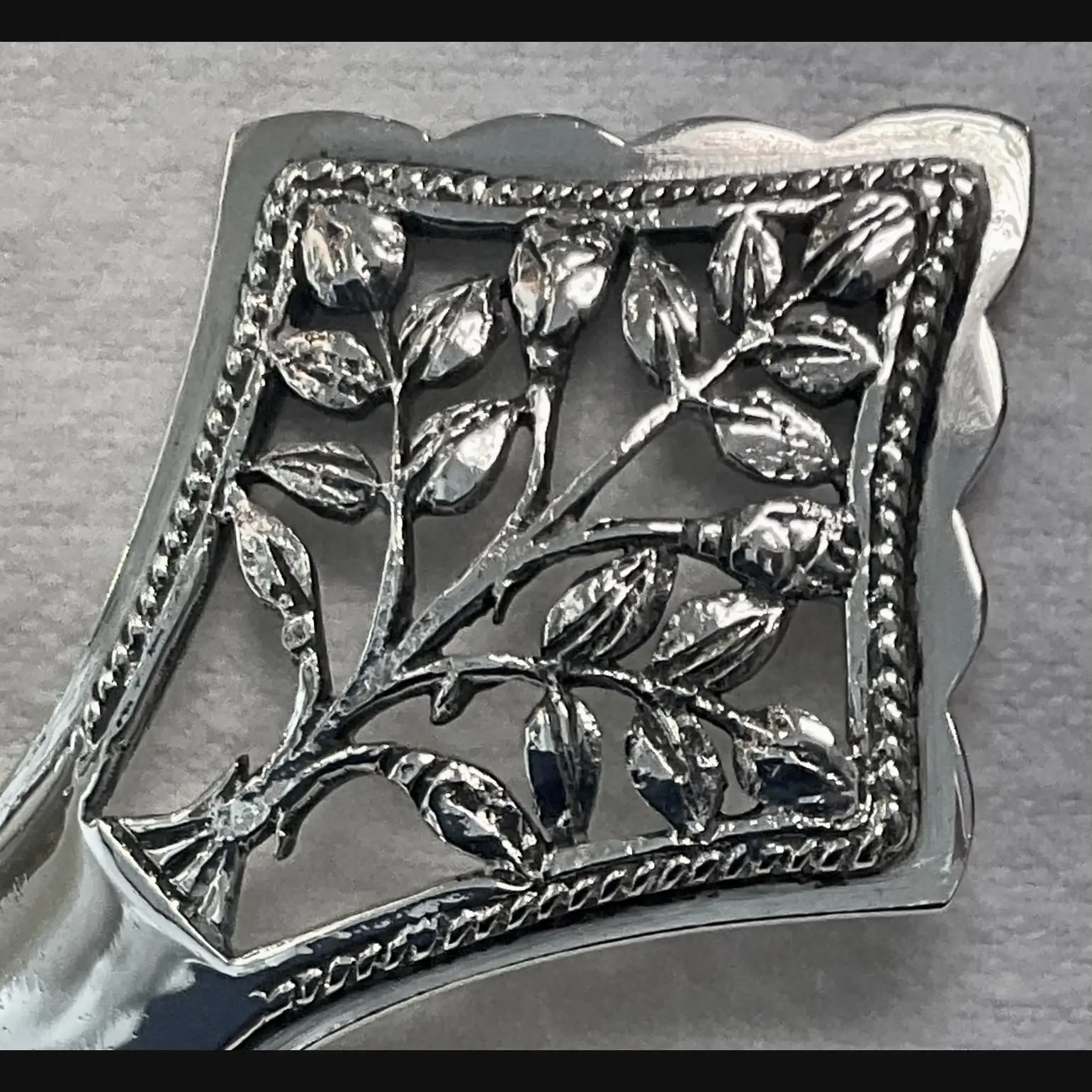 peter cook arts and crafts silver tea caddy spoon in the manner of h g murphy c1951