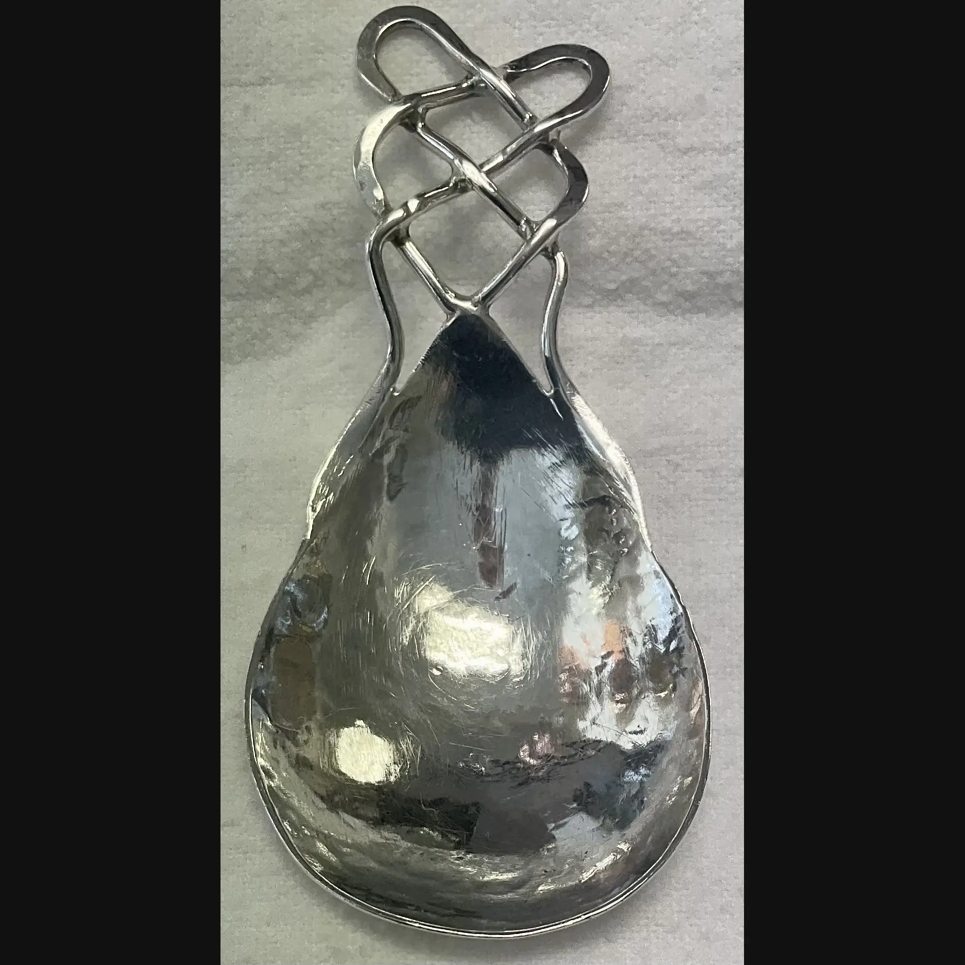 keswick school of industrial art ksia arts and crafts silver wire work tea caddy spoon c1907