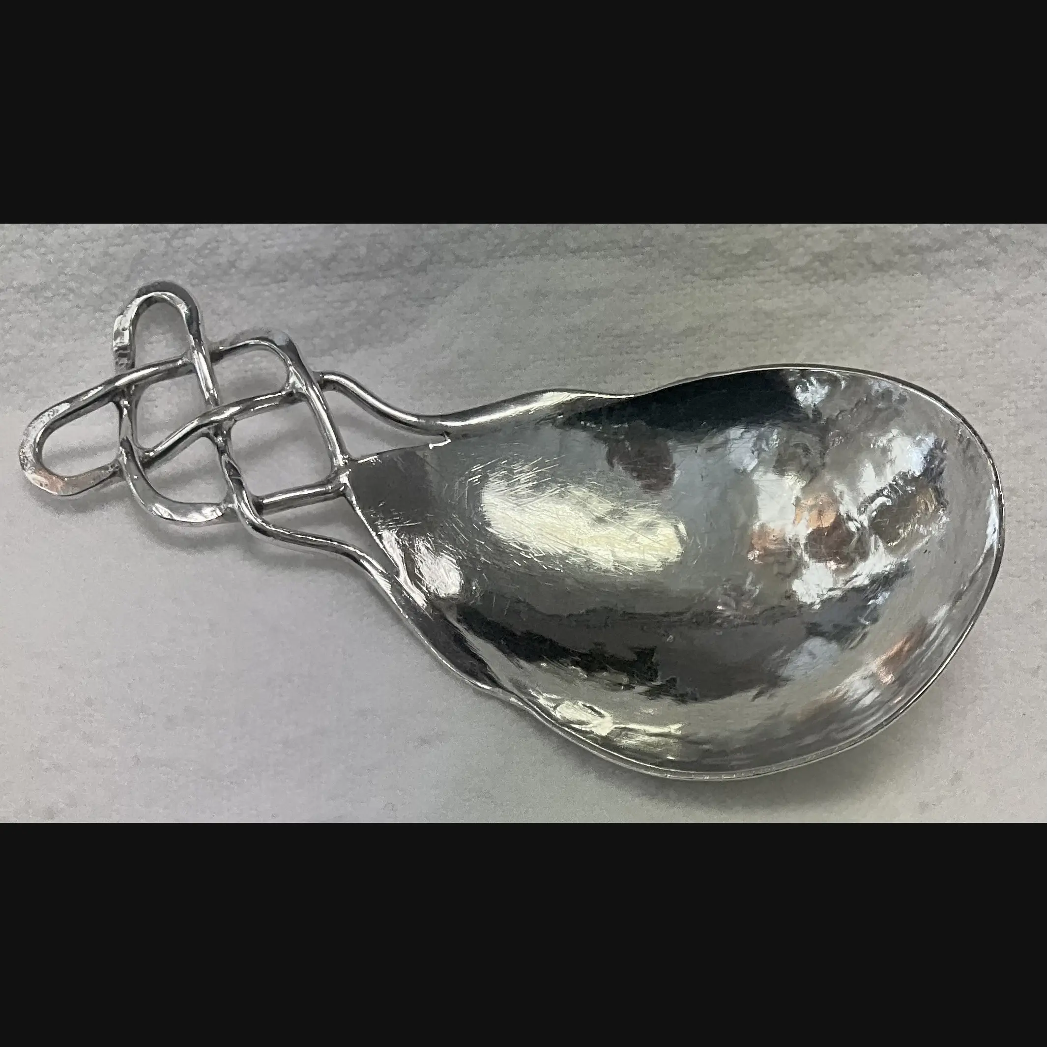 keswick school of industrial art ksia arts and crafts silver wire work tea caddy spoon c1907