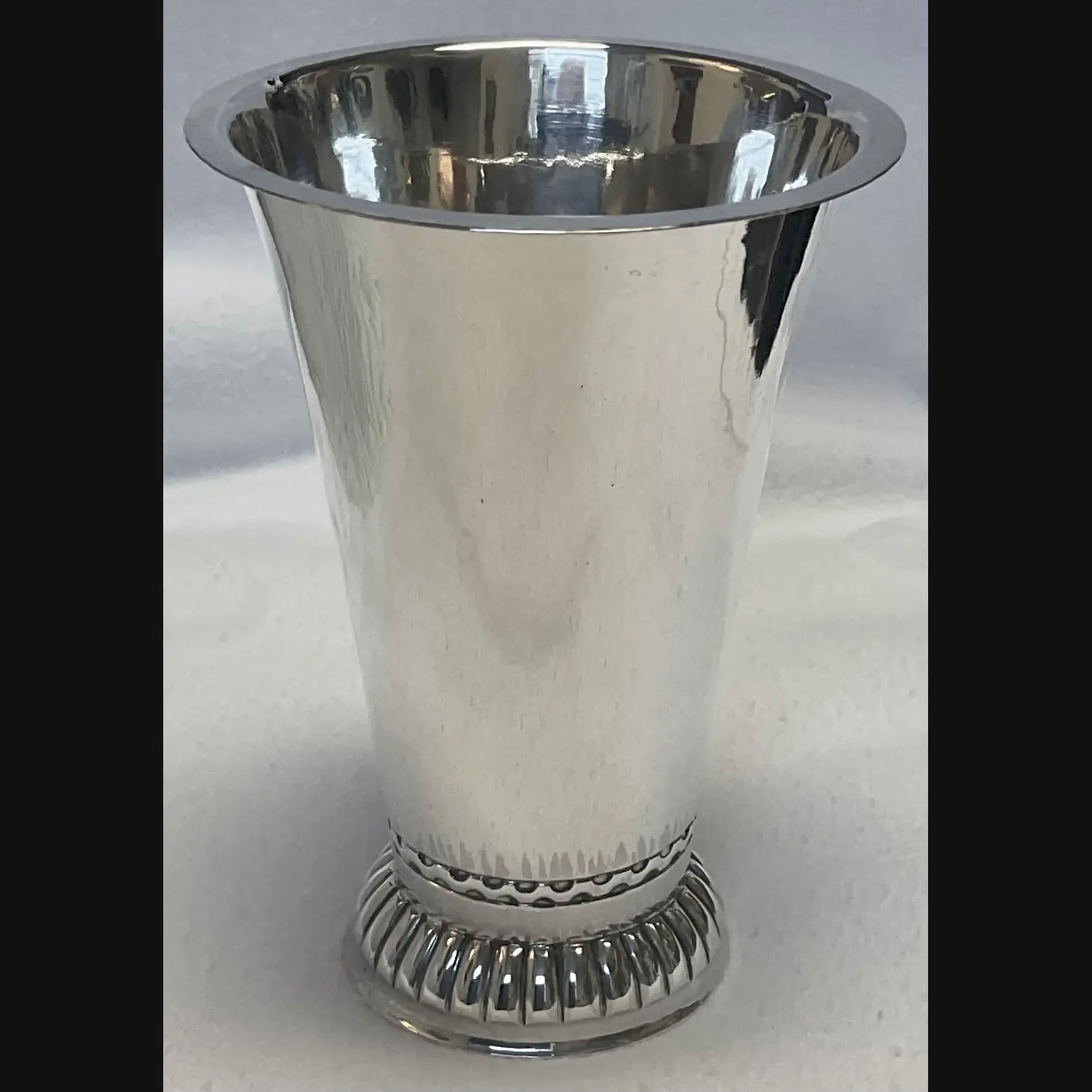 keswick school of industrial art ksia arts and crafts silver spill vase