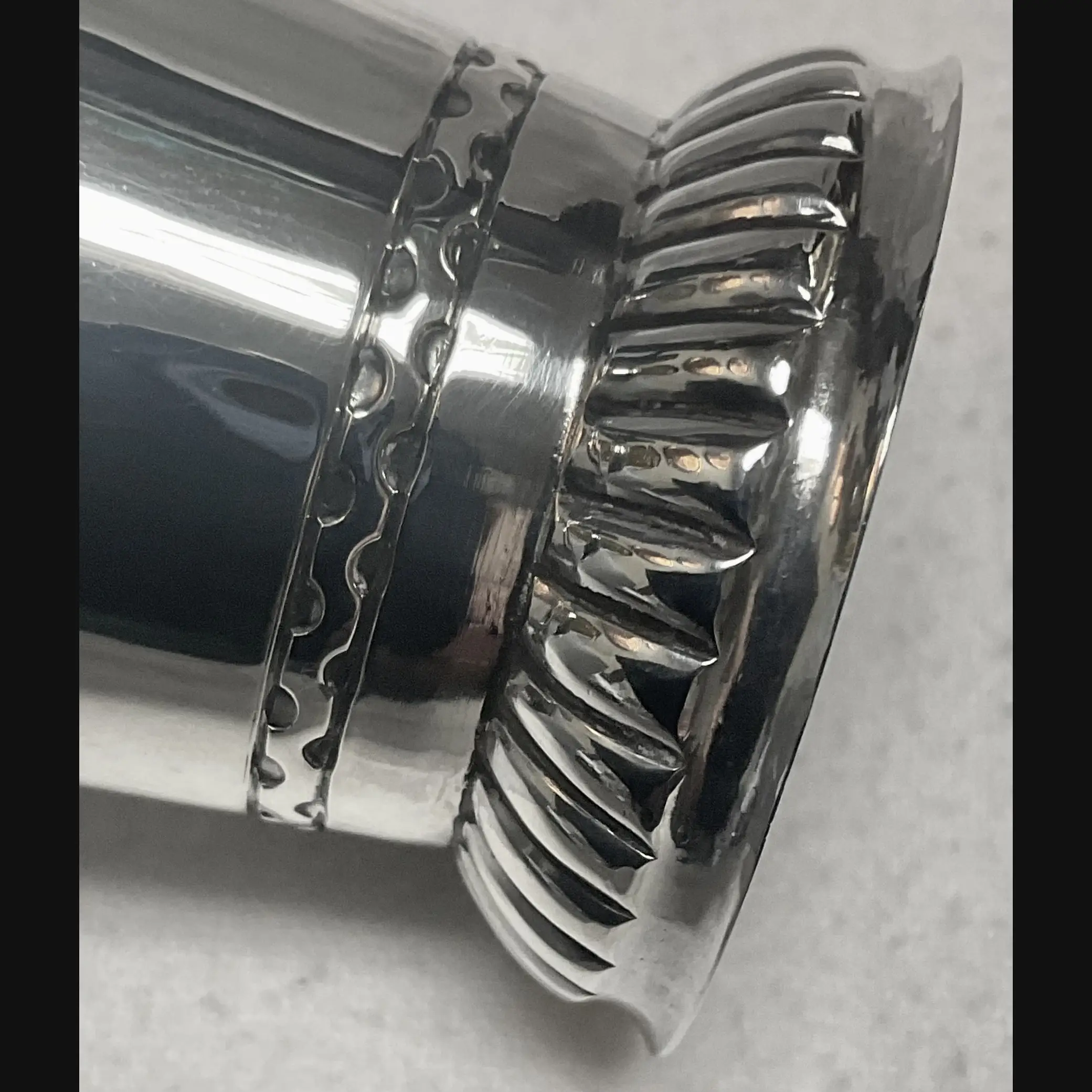 keswick school of industrial art ksia arts and crafts silver spill vase