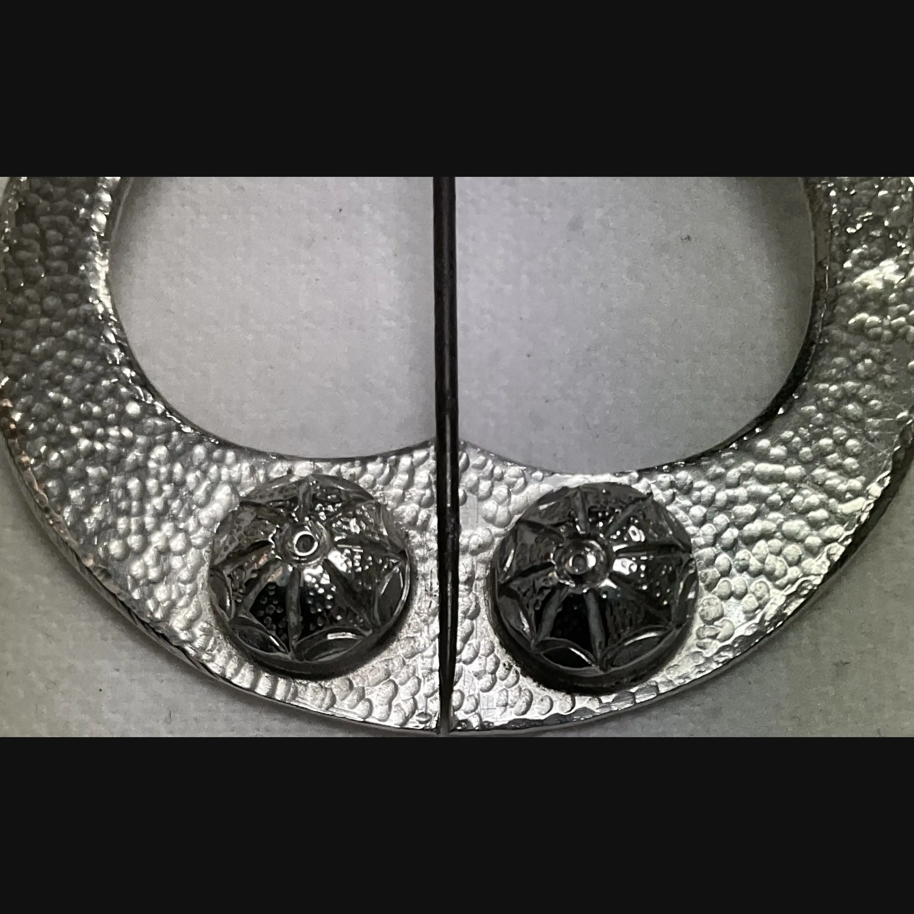 keswick school of industrial art ksia arts and crafts unusual silver plaid brooch c1942