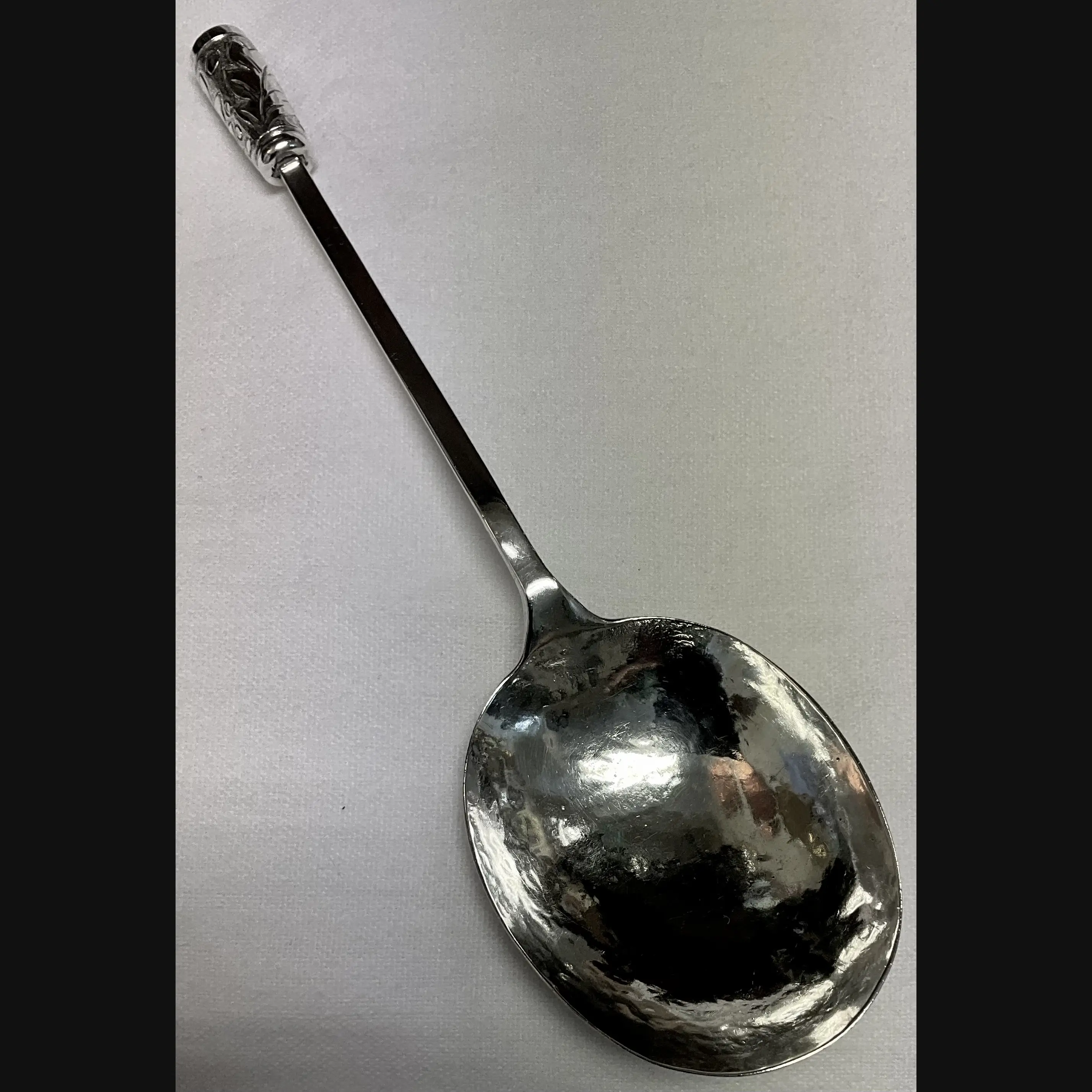 large keswick school of industrial art ksia arts and crafts repousse topped silver spoon birmingham 1897