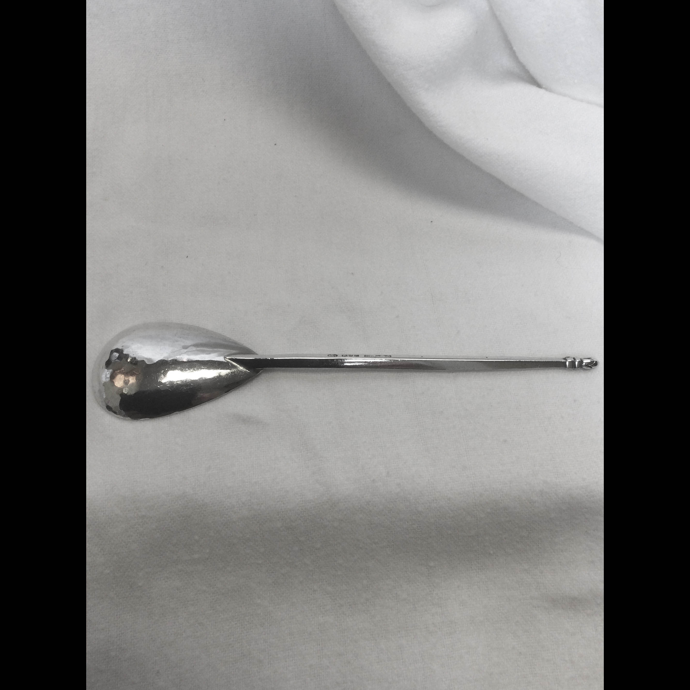 Keswick School Large Silver Pear Bowl Spoon Back