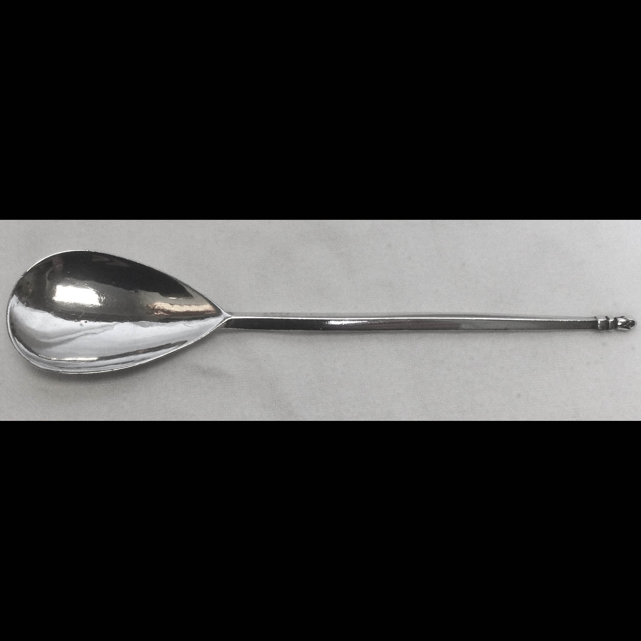 Keswick School Large Silver Pear Bowl Spoon Front