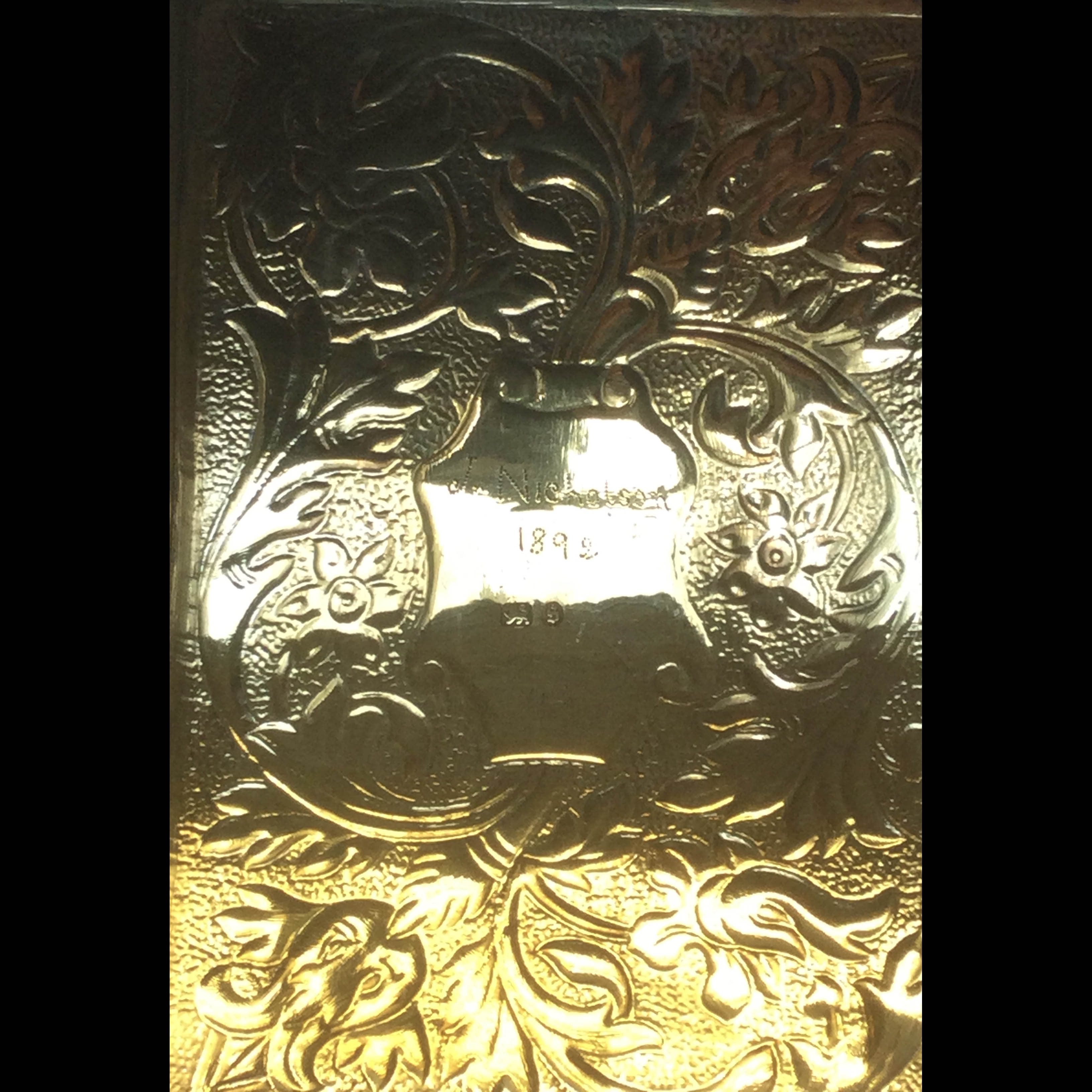 keswick silver tea caddy detail