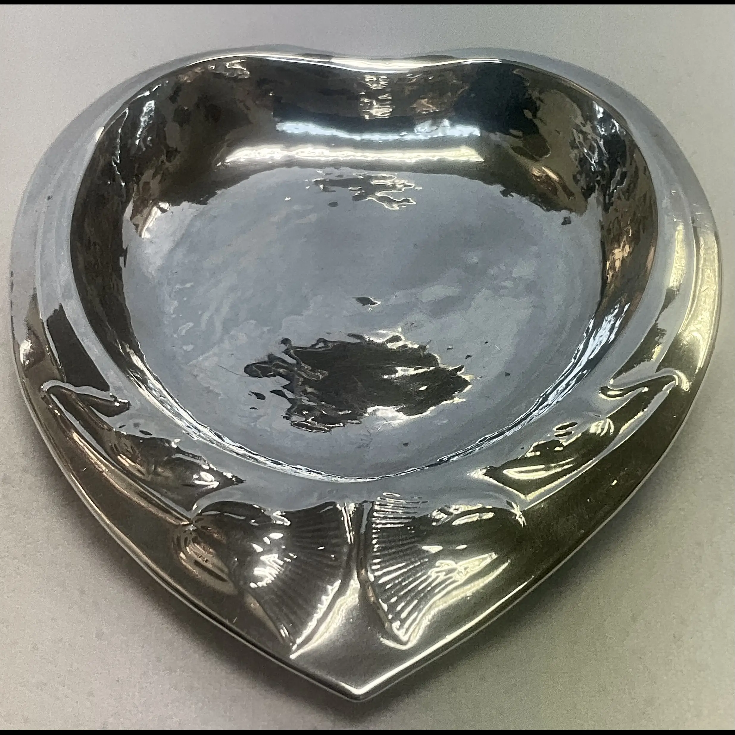 keswick school of industrial art silver arts and crafts card tray with thistle by r temple