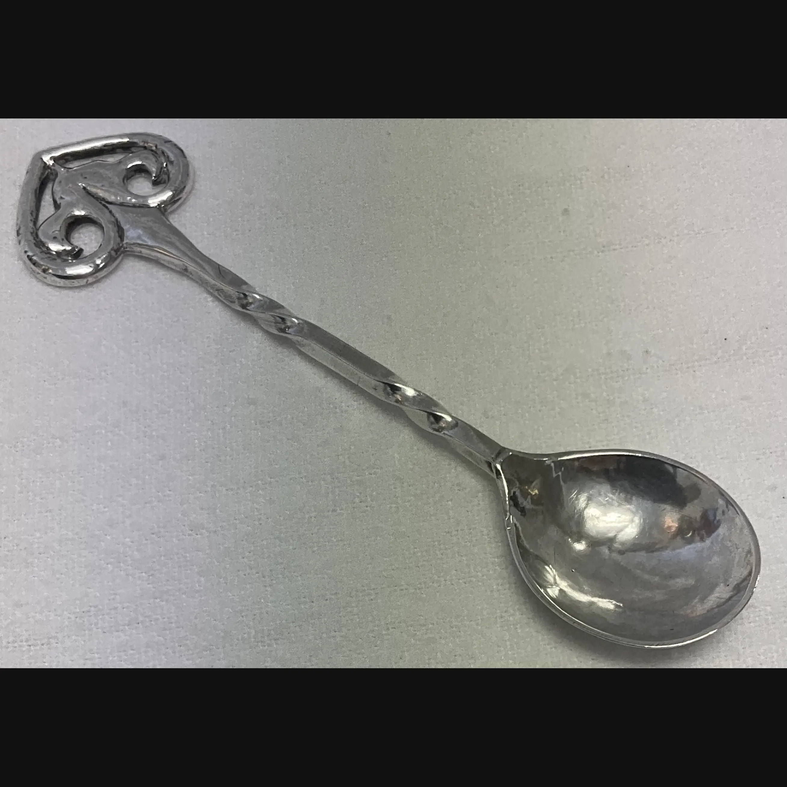 keswick school of industrial art ksia arts and crafts celtic topped silver spoon
