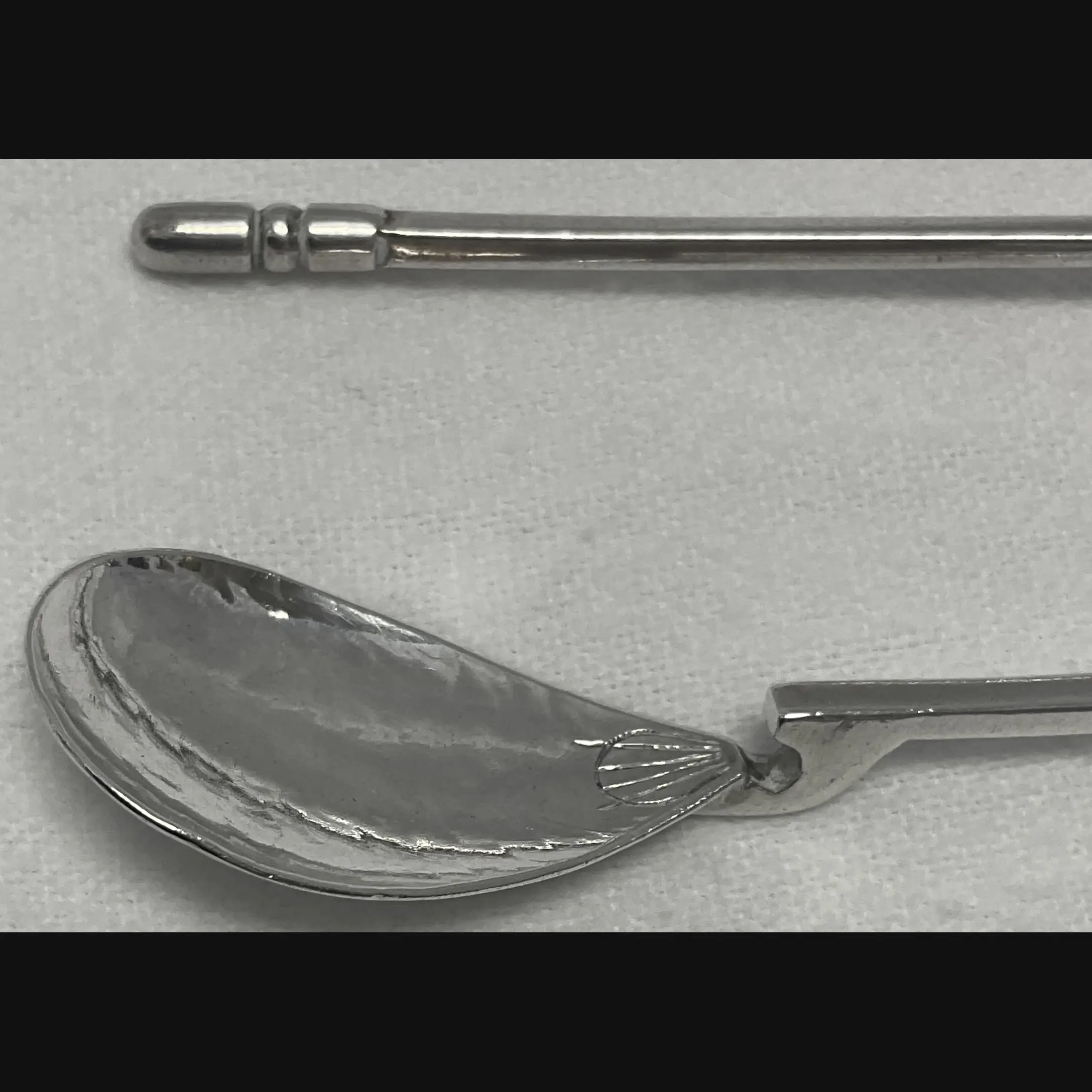 keswick school of industrial art ksia arts and crafts pair of silver roman spoons