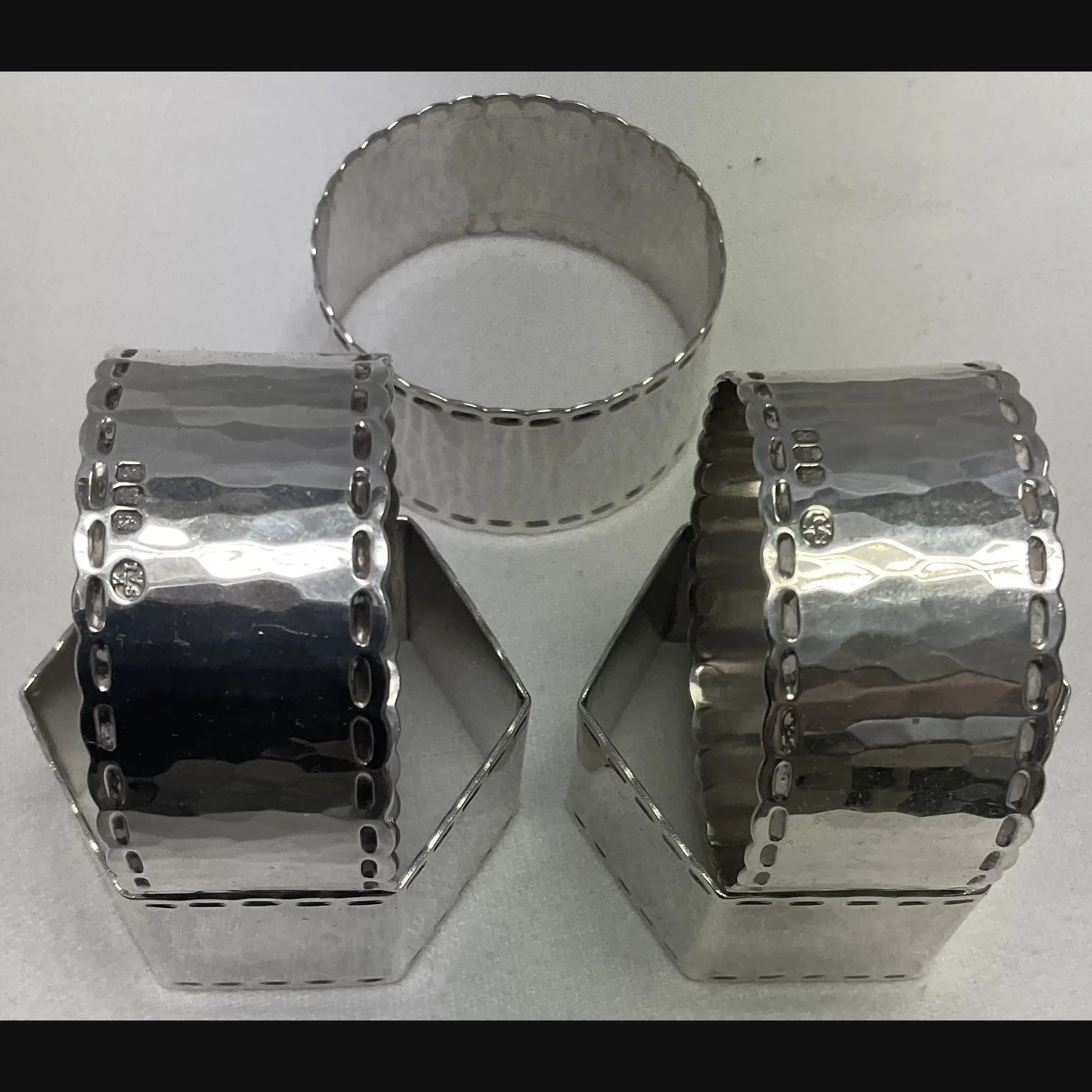 keswick school of industrial art ksia arts and crafts silver napkins selection hexagonal and circular
